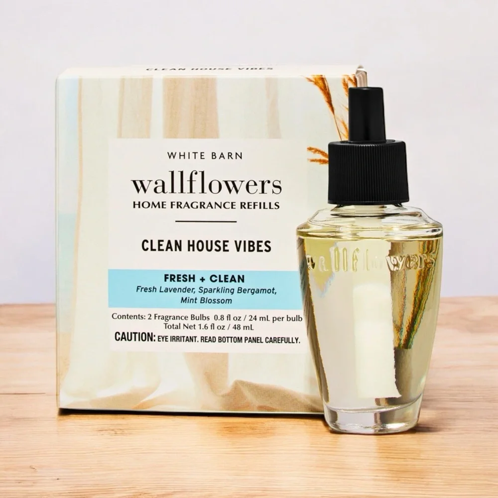 Bath and Body Works Wallflowers Clean House Vibes 2 Pack Refills NWT